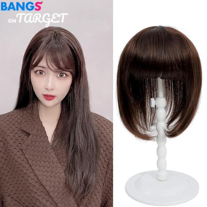 

Hair Toppers for Women Real Human Hair with Full Bangs Topper Hair Extensions Top Hair Pieces Topper for Thinning Hair Wiglets