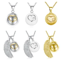 eudora maternity jewelry mix styles white gold color heart chime bola pendant angel caller necklace jewelry for pregnant women