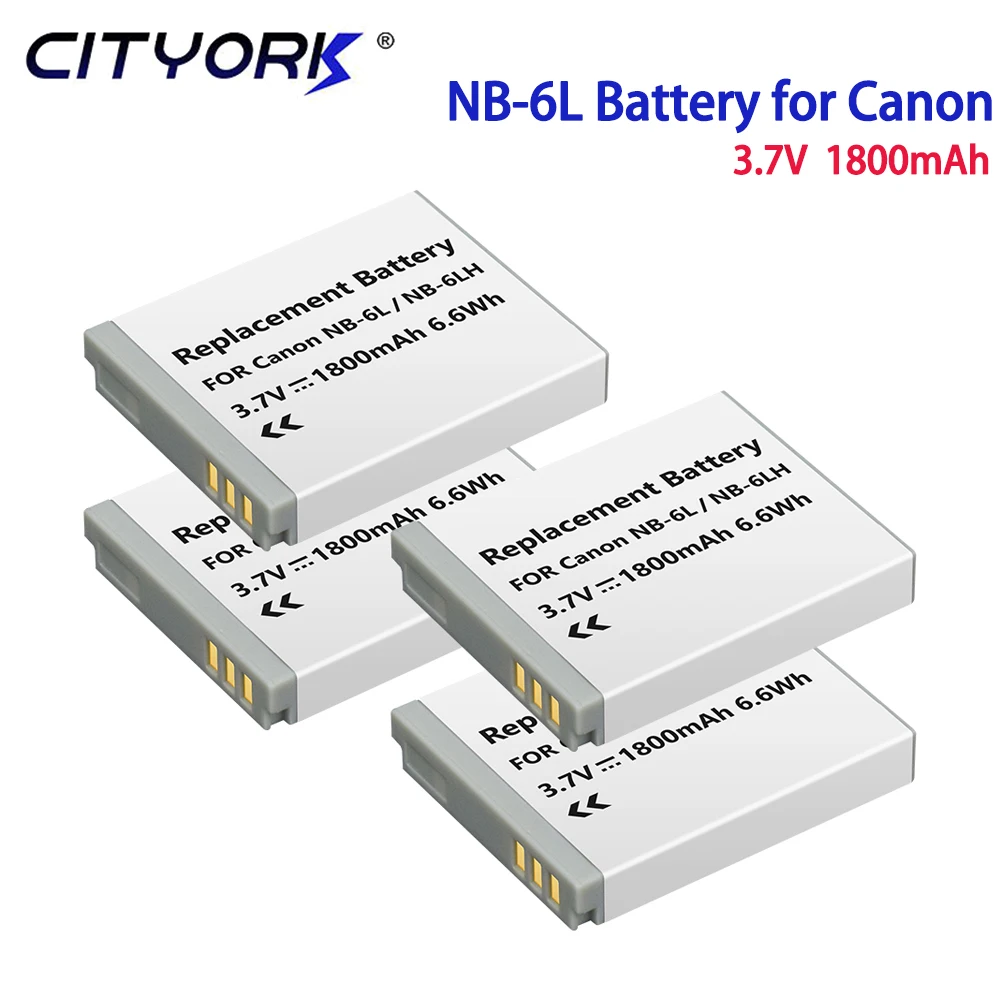 Аккумулятор NB-6L 1800 мАч для Canon Powershot SX700 SX710 HS SX610 SX530 NB-6LH