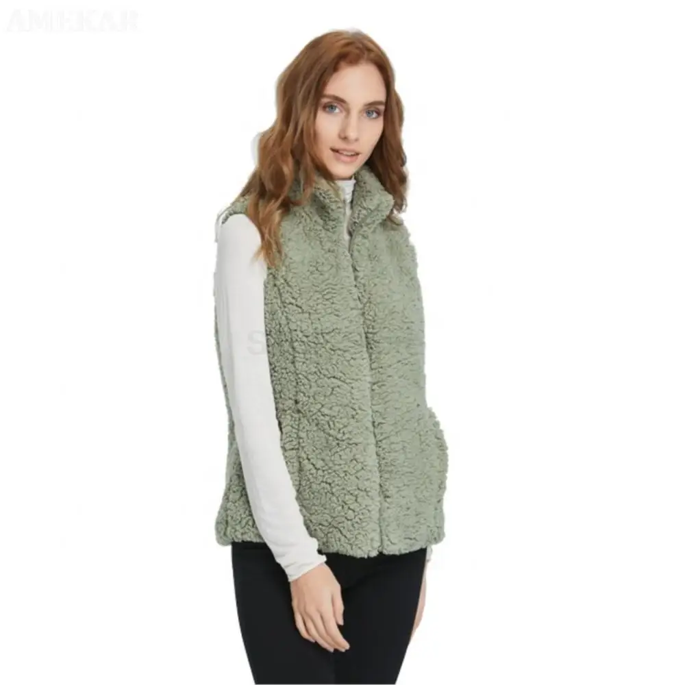 Woman Sport Real Fur Casual Vest Sleeveless Girls Real Fur Warmth Winter Coat Luxury Fashion Pure Color Zipper Parkas Plus Size