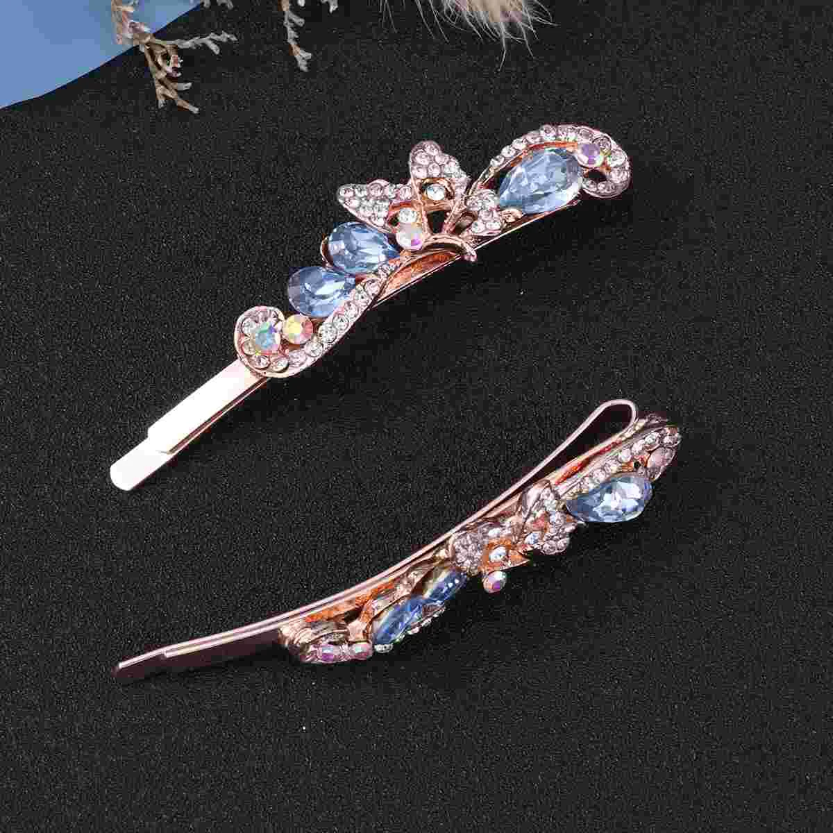 

Hair Clips Vintage Pin Bobbypins Womenjewelry Decorations Hairpins Clip Retro Unique Styling Style Korean Bling Crystal Metal