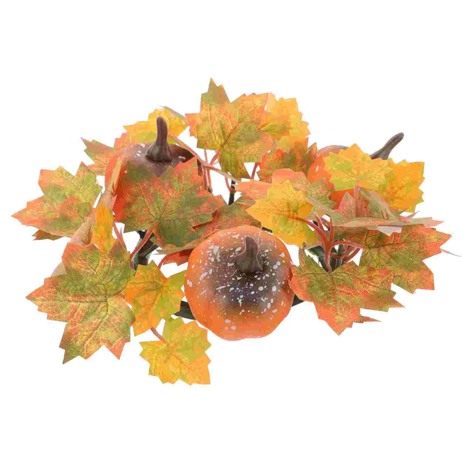 

Maple Leaves Ring Wreath Leaf Ring Thanksgiving Day Table Centerpiece for Display