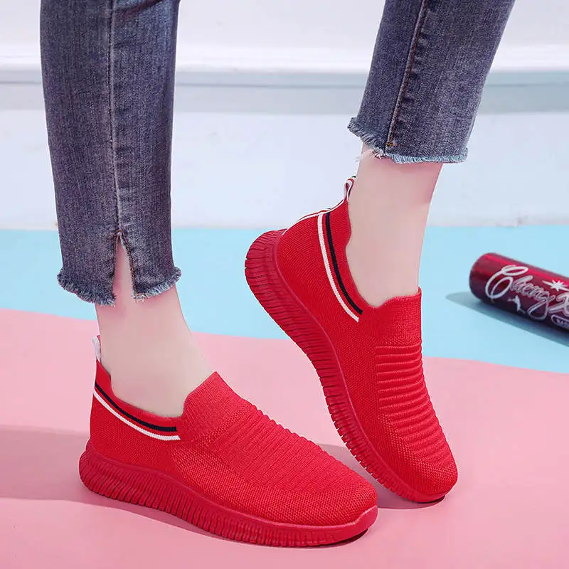 

Tenis Running Knitted Women's Sports Shoes For Gym Shoose Women's Summer Sneakers Sneackers 2021 Sport Sneakers Woman Tennis