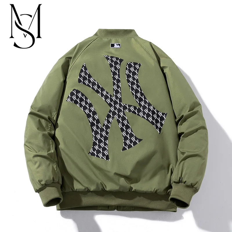 

Бейсбольная куртка с воротником-стойкой, хлопковая утепленная куртка бойфренда для студенток, Осень-зима 2022