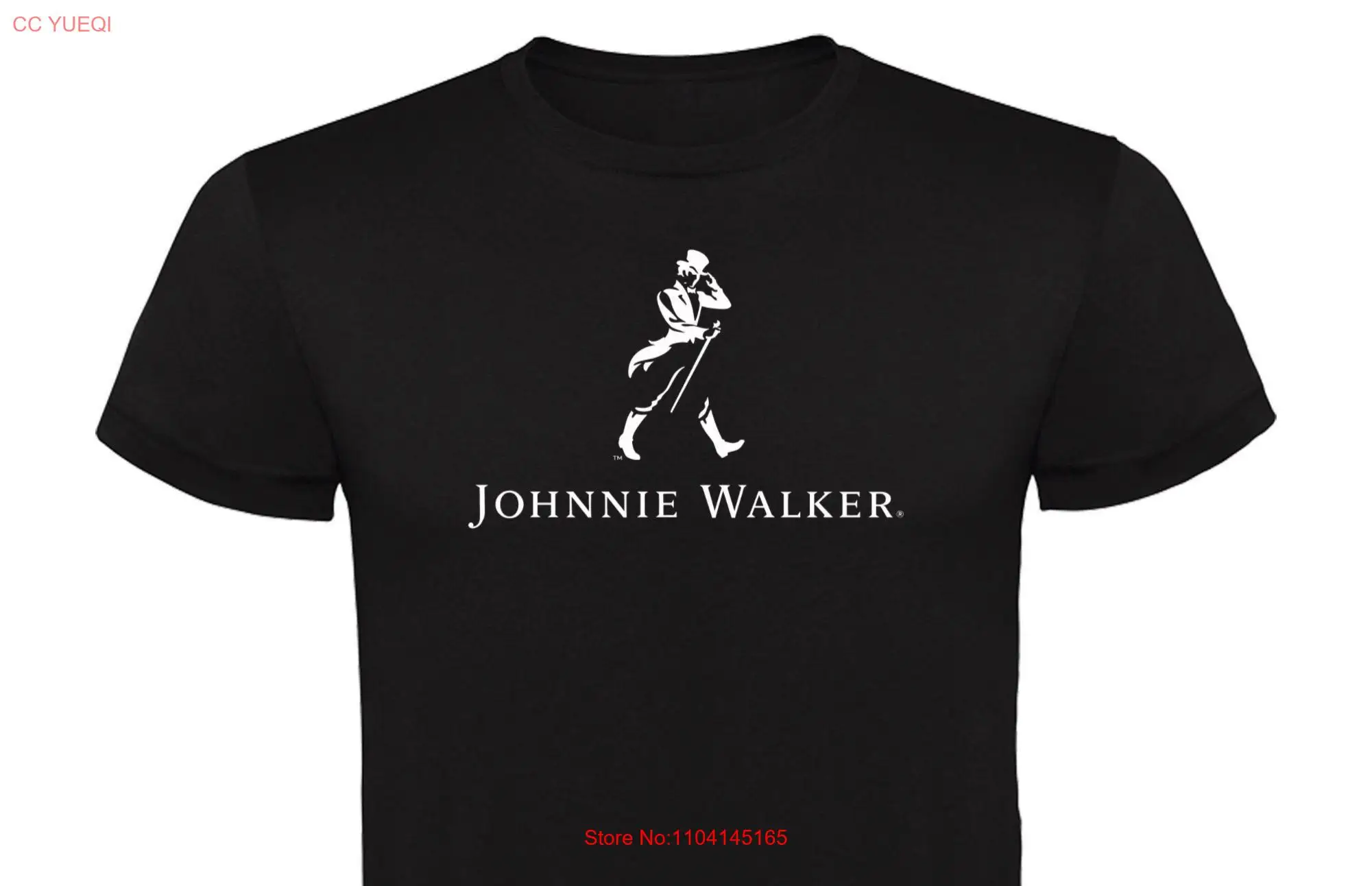 Футболка Johnnie Walker из 100 хлопка для влюбленных с длинным или коротким рукавом