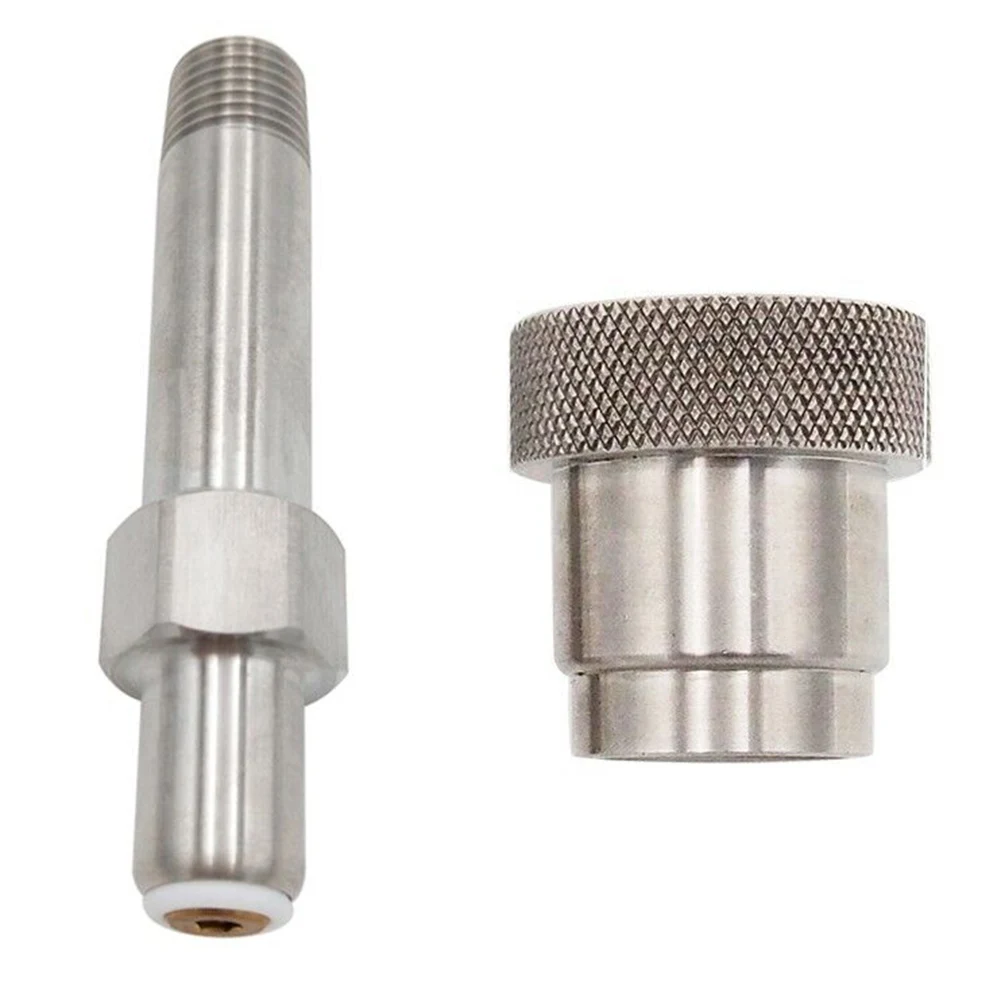 SCBA Firefighting SS-CGA 347 Комплект 1/4 дюйма MNPT Ручная плотная гайка и 3-дюймовый ниппельный