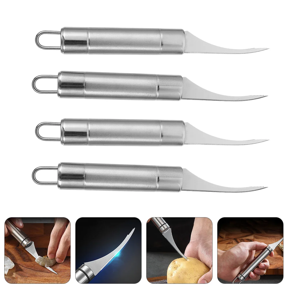 

4Pcs Sturdy Wear resistance Practical Shrimp Tools Shrimp Cleaner Tools Kitchen Supplies