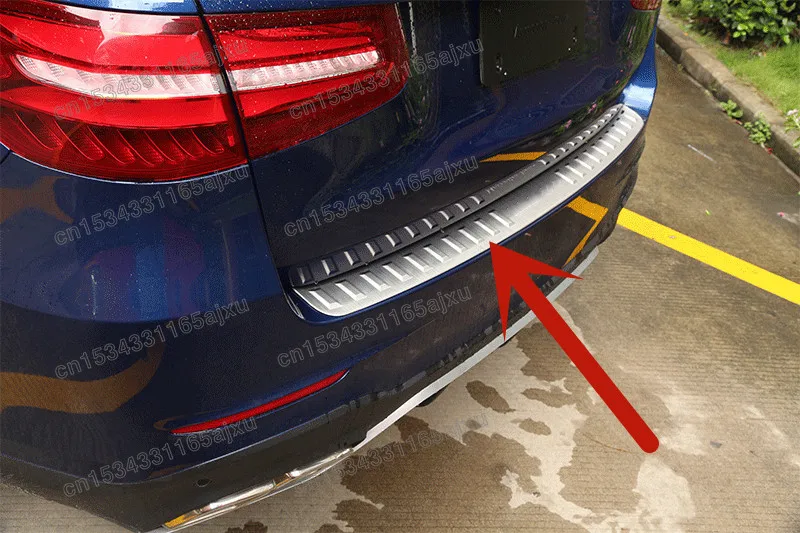 

For Mercedes Benz GLC Class X253 2016 2017 2018 2019 2020 Rear Bumper Protector Sill Trunk Tread Plate cover Trim styling H