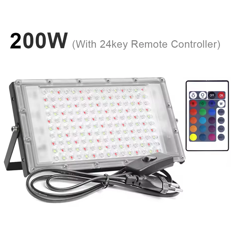 

RGB прожектор Foandbevi 50/100/300 Вт, IP65, для наружного освещения