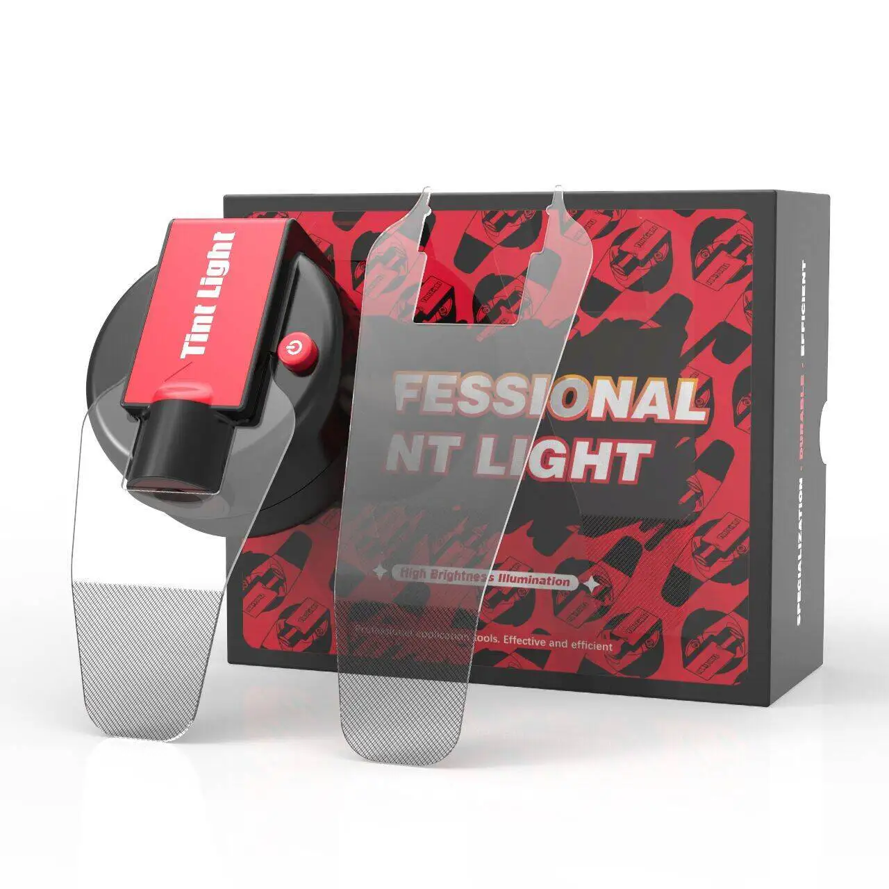 FOSHIO набор прецизионных осветительных инструментов для резки оконной пленки с 2 отражателями, магнитная автомобильная тонировка для резки кромок, световое применение