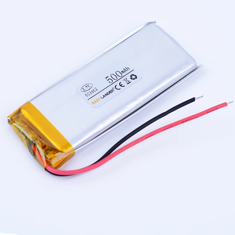 

10pcs/Lot 601462 3.7V 500mAh Rechargeable Lithium Li Polymer Li-ion Battery For mp3 mp4 DVR GPS PSP PDA bluetooth Speaker toys