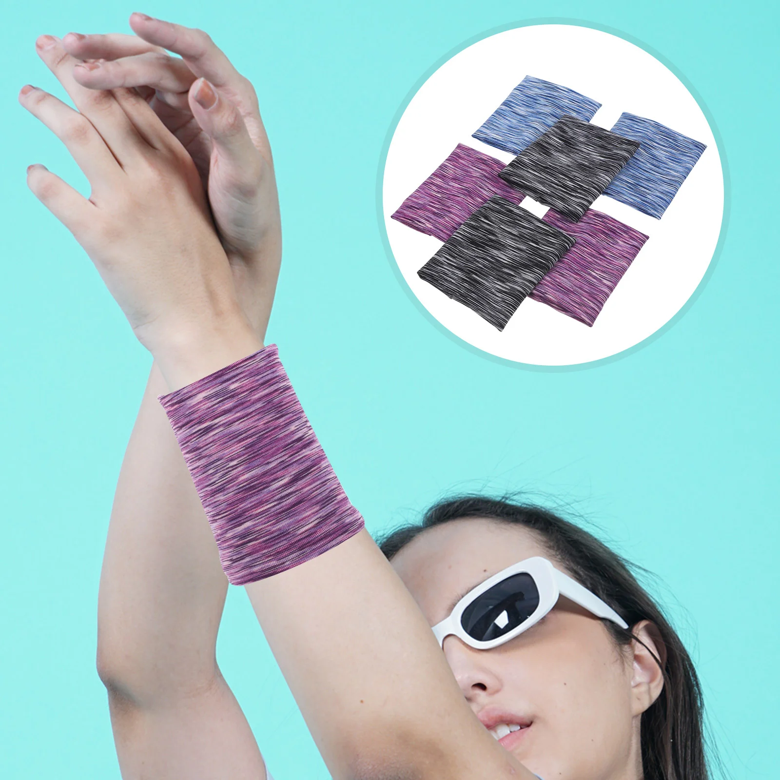 

Breathable Wristbands Cooling Cover Sweatbands Protective Sleeves Protector Protection