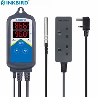 inkbird itc 306t temperature controller with ntc waterproof probe with heating outputdaynight timer for planting incubating