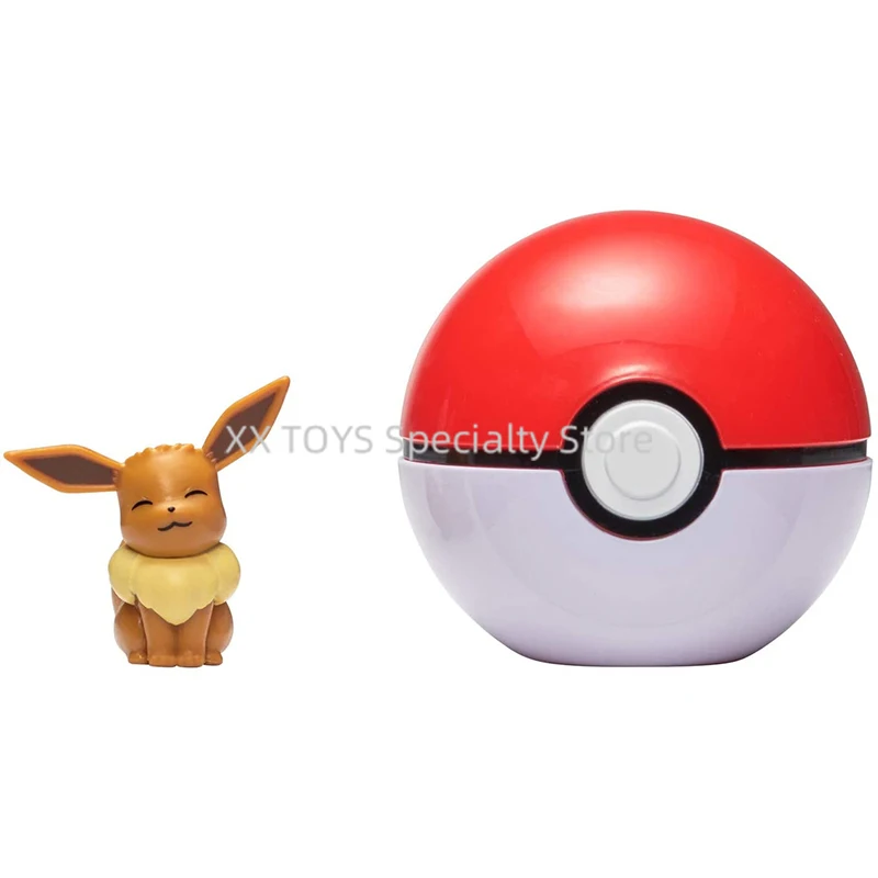 Pokémon Clip 'N' Go - Пикачу Poké Ball Eevee и Great Munchlax &amp Ultra с фигуркой моделью Toys