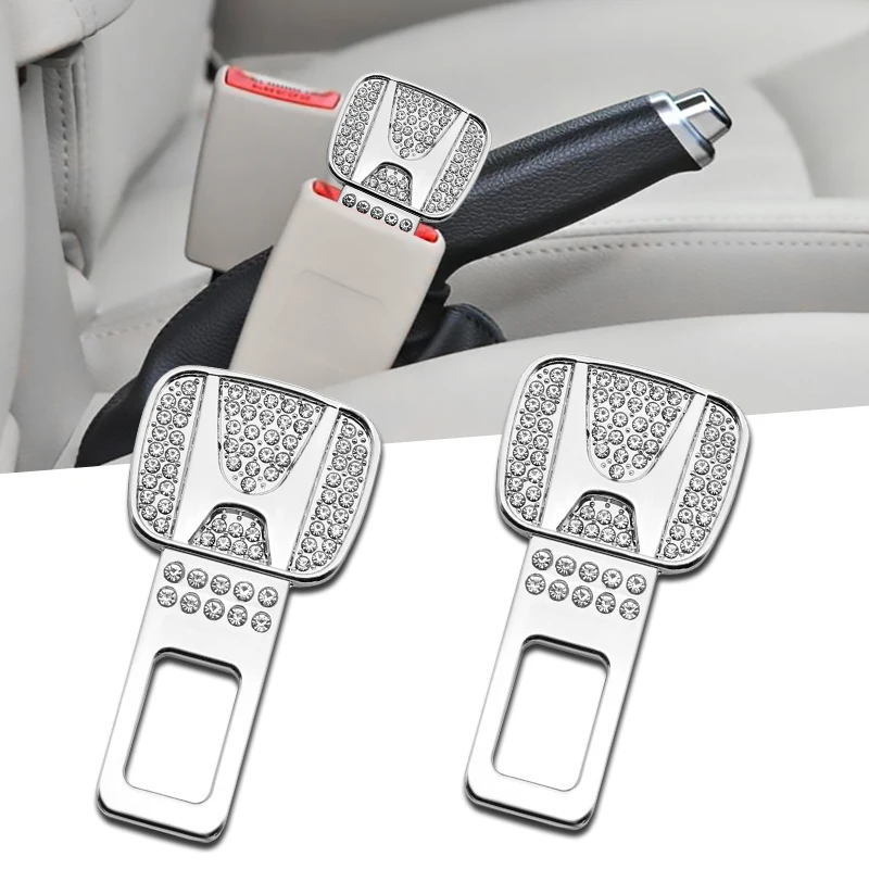 

Diamond Metal Car Safety Belt Buckle Clip Seat Belt Stopper Plug For Honda Civic Accord Jazz Fit CRV Mugen Odyssey CITY HRV 2022