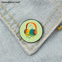 love song printed pin custom funny brooches shirt lapel bag cute badge cartoon cute jewelry gift for lover girl friends