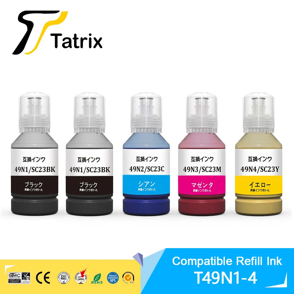 

Tatrix T19N T49N1 T49N2 T49N3 T49N4 Compatible Sublimation Color Refill Ink For Epson SC-F100/F160/SC-F500/SC-F560,SC-F150/ F570