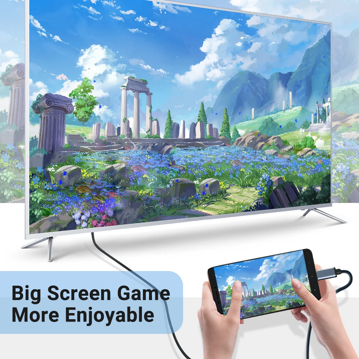 Кабель-переходник с USB C на HDMI 4K 60 Гц