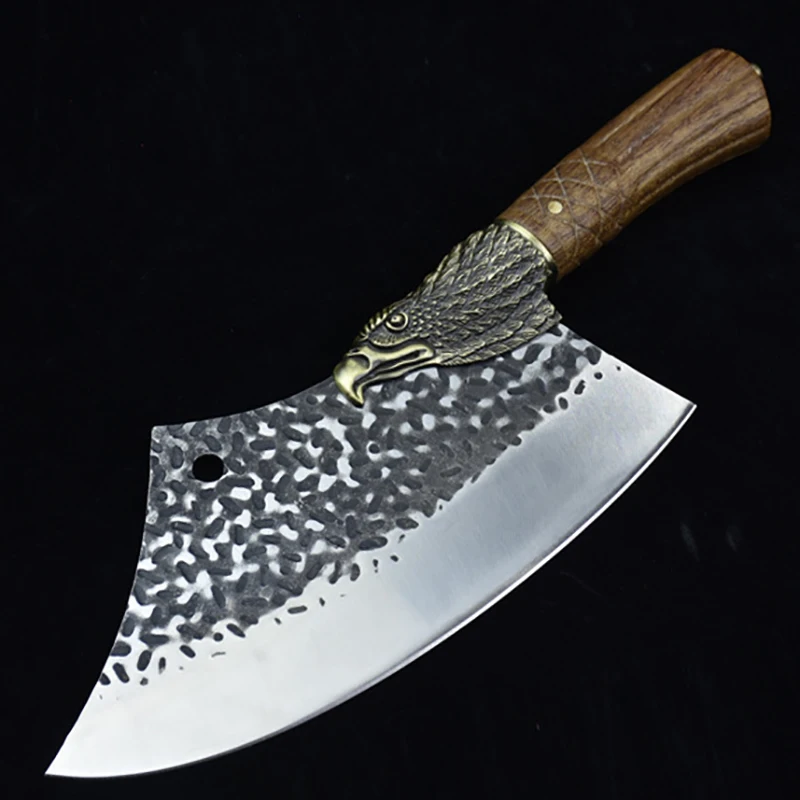 

Longquan Kitchen Knife 9.5 Inch Handmade Forged Cleaver Slicing Chopper Hot Knife Cutter Meat And Poultry Tools China Messer