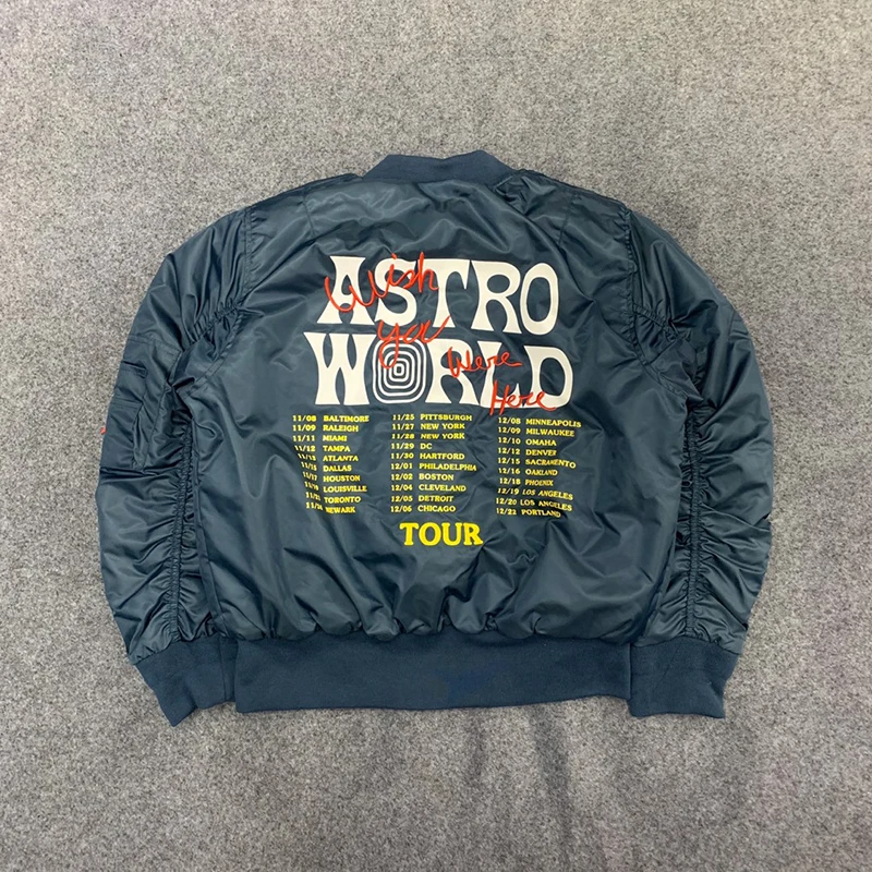 Высококачественная сохраняющая тепло куртка-бомбер с тревисом Скоттом серпом