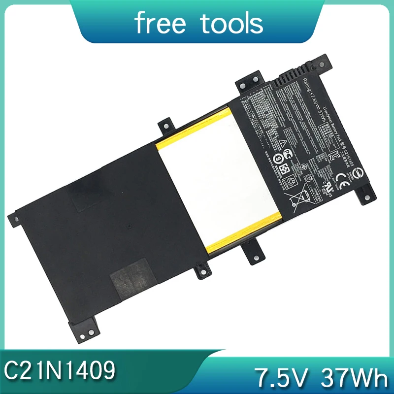 Новый аккумулятор C21N1409 7 5 В 37 Втч для ASUS VivoBook VM490 VM490L V455 V455L V455LB V455LB5200 VM490L4210 VM490N4510