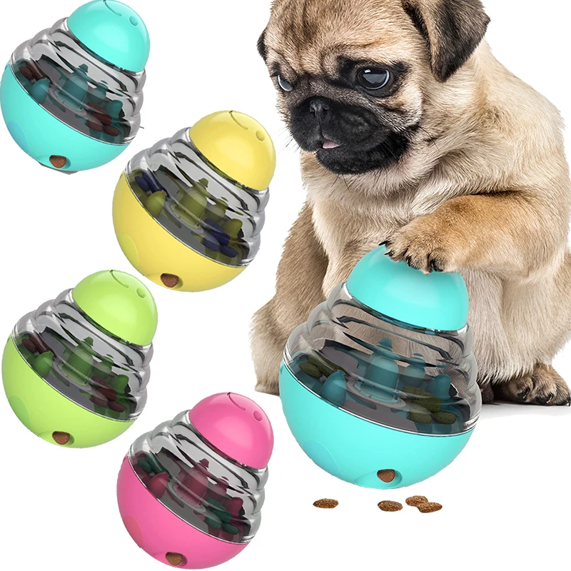 

Leaking Ball Pet Leaking Toy Tumbler Puzzle Slow Food Snacks Interactive Cat and Dog Food Toy Feeder Container