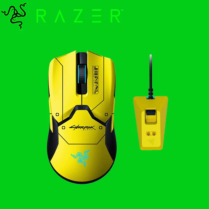 

Original Razer Viper Ultimate Cyberpunk 2077 Edition Wireless 20,000 DPI Gaming Mouse with Charging Dock Pc Gamer Accessory gift