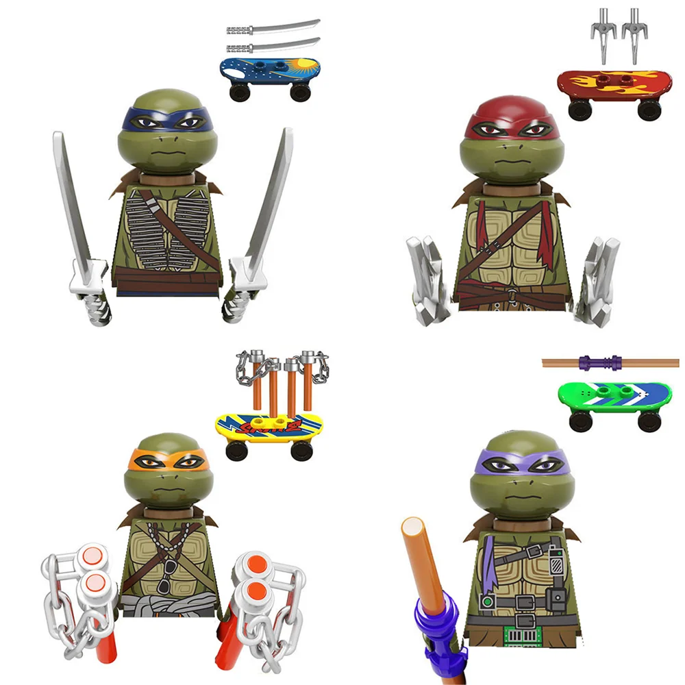 Фигурки героев фильма Черепашки Ниндзя 14 видов |
