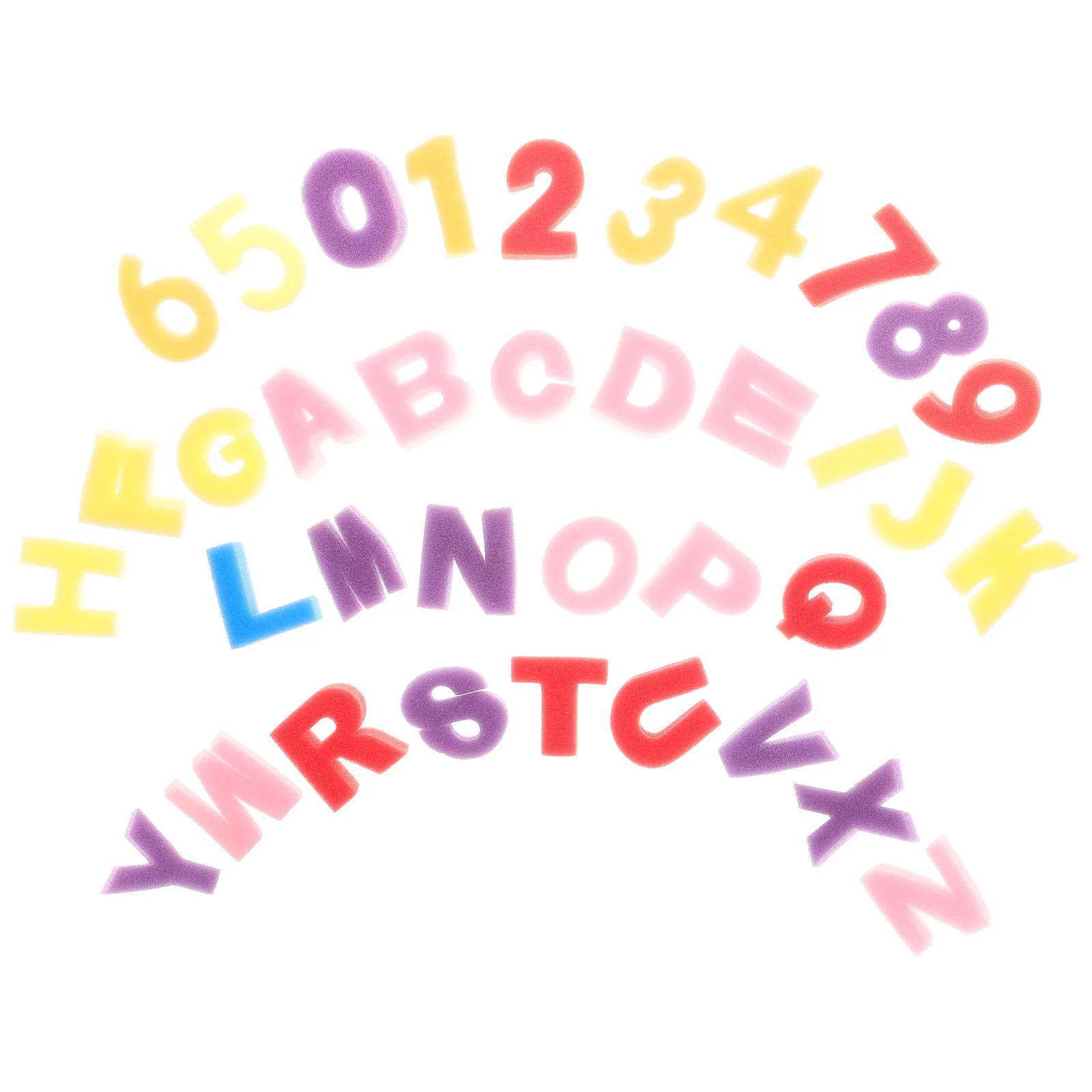 

1 Set Washable Kids Kids and Letter Sponge Stamper, Bright Color Creative 0- and A- Z Letters Stamper Painting or Graffiti