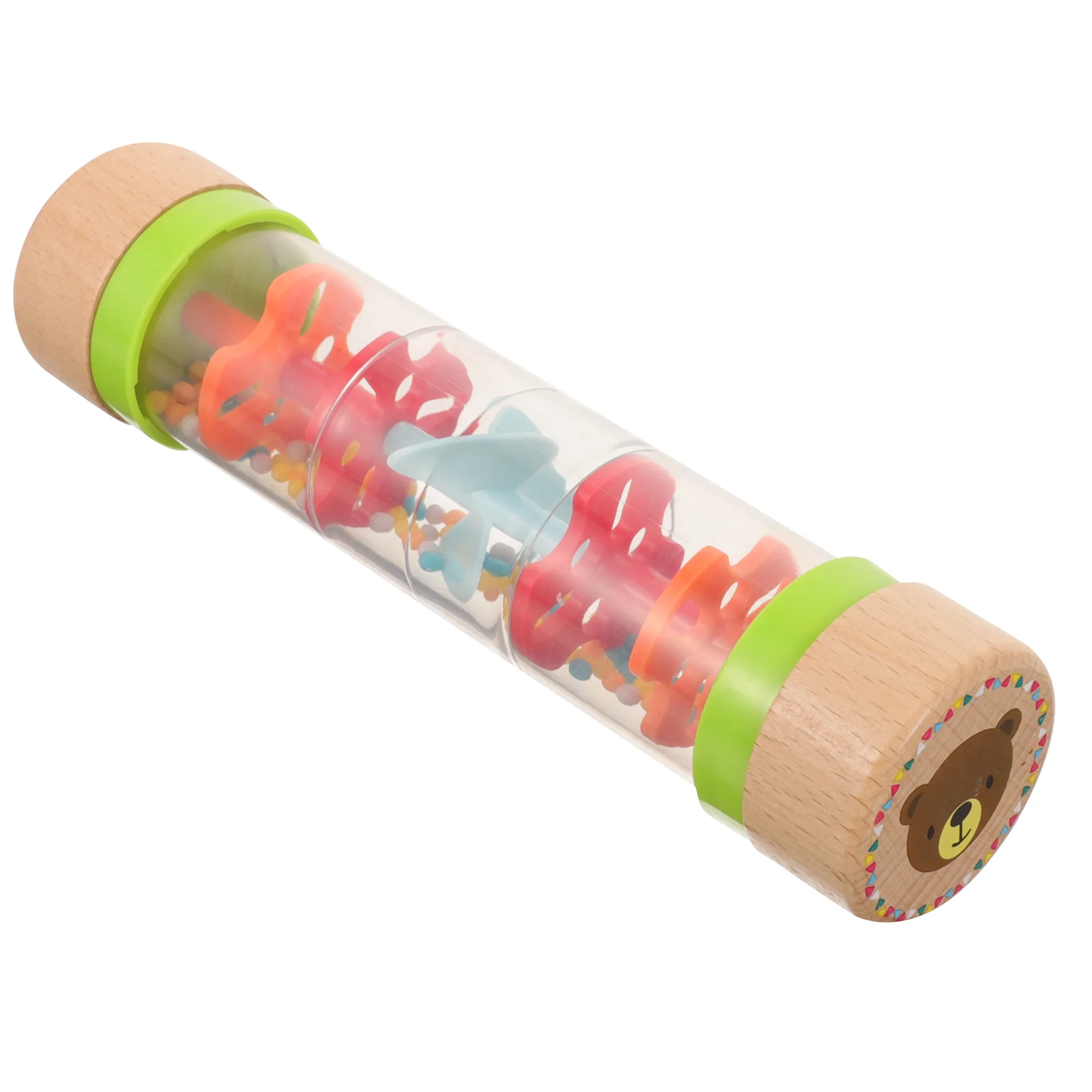 

1pc Montessori Raindrop Sound Toy Instrument Rainbow Hourglass (Colorful)