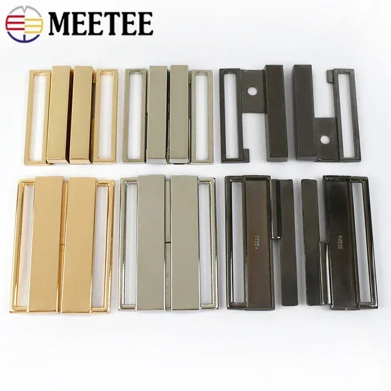 Meetee 1/2/4/5 шт. 40/50 мм пряжка для ремня пальто женские ремни крючок регулируемая