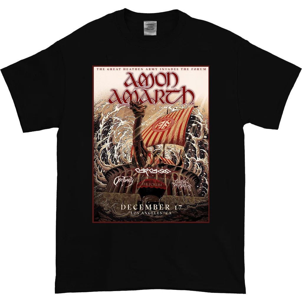 AMON AMARTH унисекс концертный тур 2022 черная футболка унисекс полноразмерная футболка