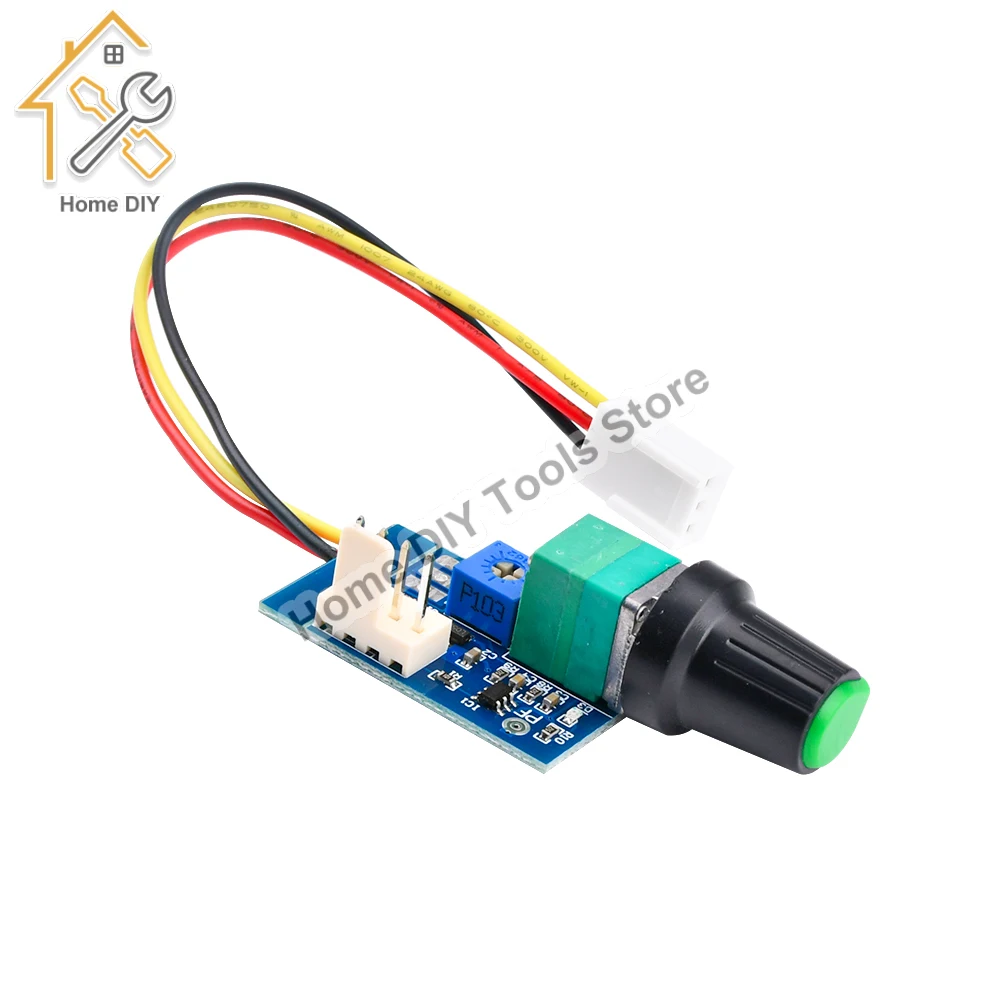 

DC12V Manual Four-Wire PWM Fan Speed Motor Controller Board With Knob Switch Electrical Equipment Governor Module Power Supply