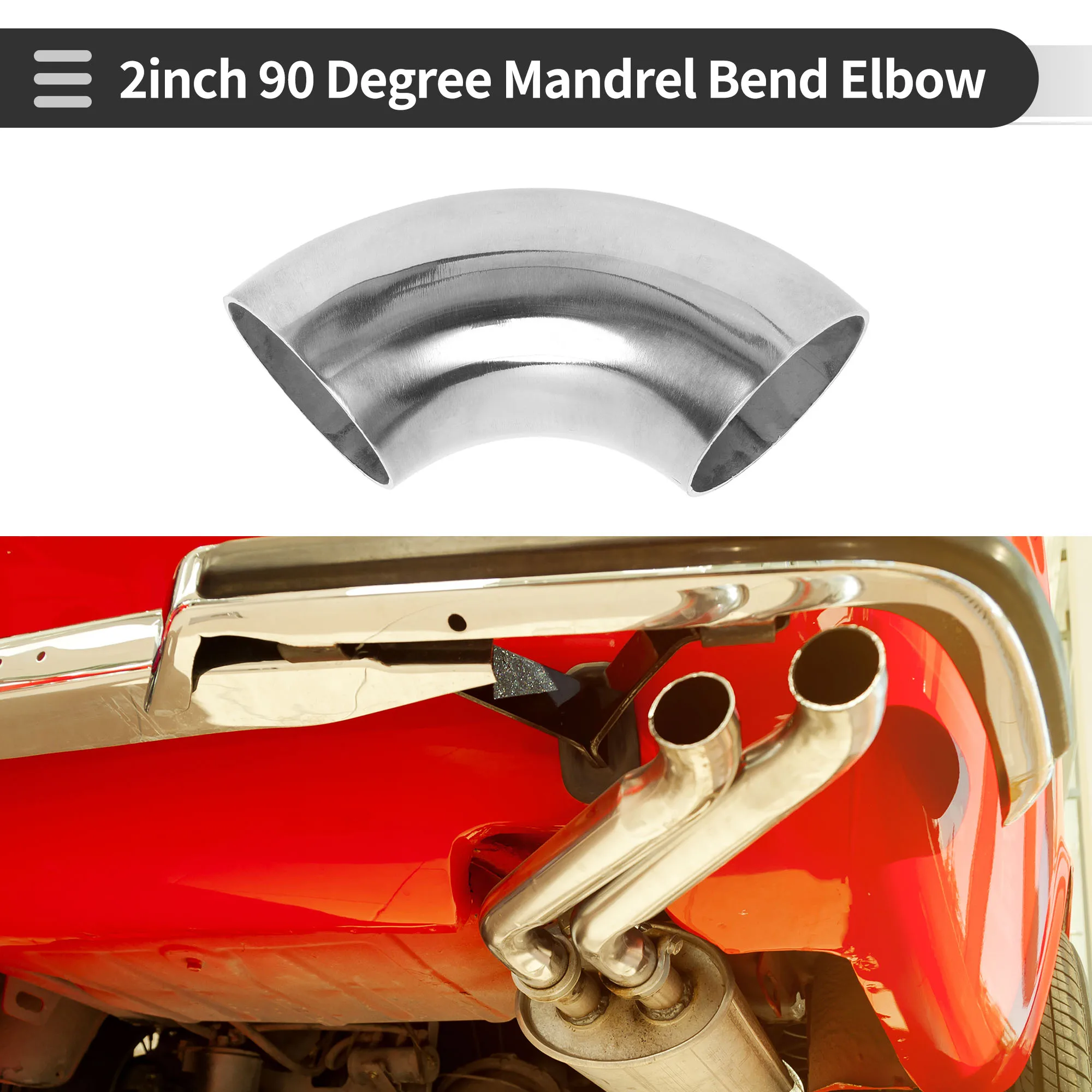 UXCELL от 38 мм до 60 изгиб оправки 90 градусов колено модифицированная выхлопная труба