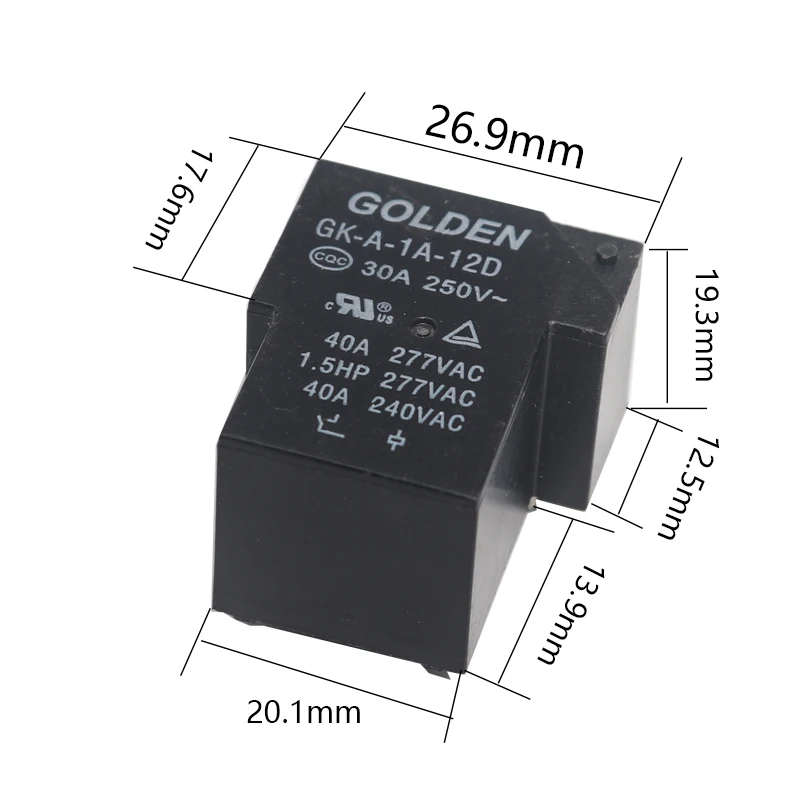 GK-A-1A-12D GK-A-1A-24D 4PINS 30A 12VDC Силовое реле