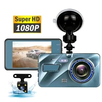 j16 car dvr video recorder dash camera 1080p rear view dual lens 4 full hd g sensor portable cycle recording dash cam dashcam
