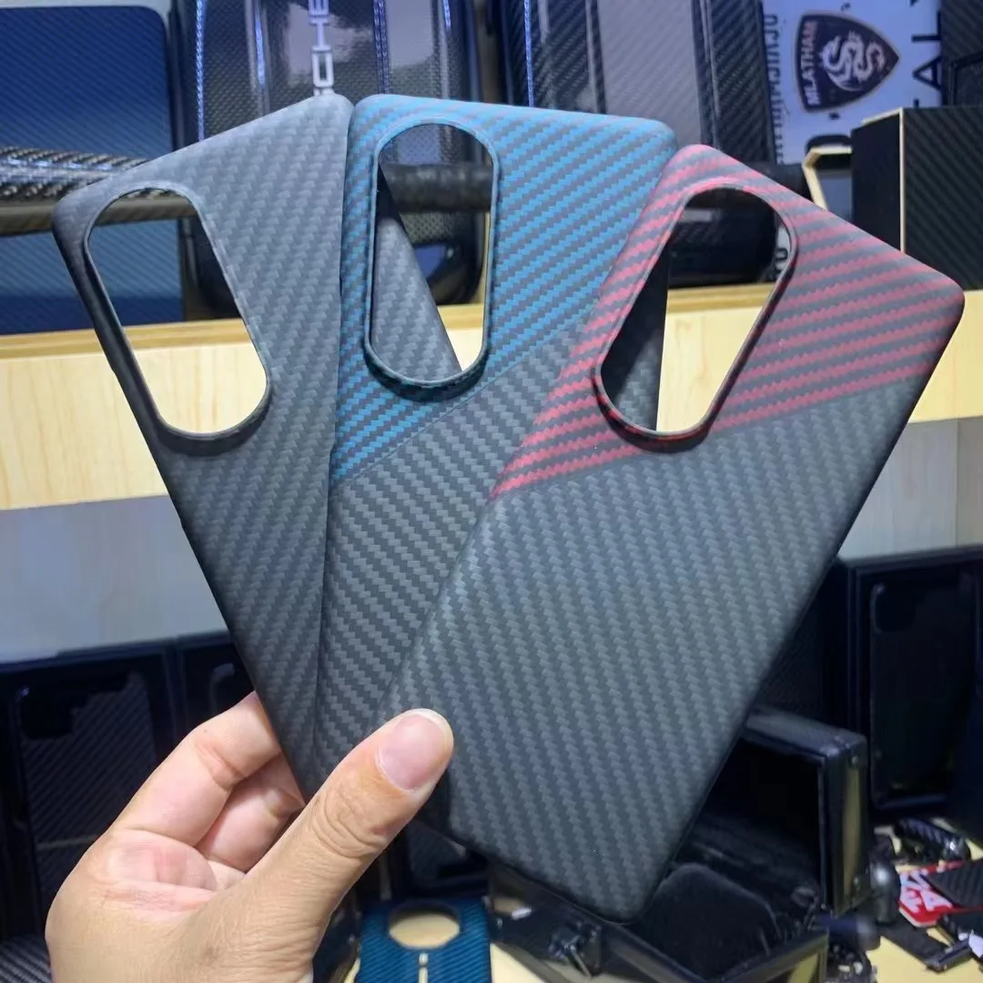 

Pure Real Carbon Fiber Phone Case For Huawei Honor 70 Pro Double color Aramid fiber Ultra-thin For honor 70 pro Protection Cover