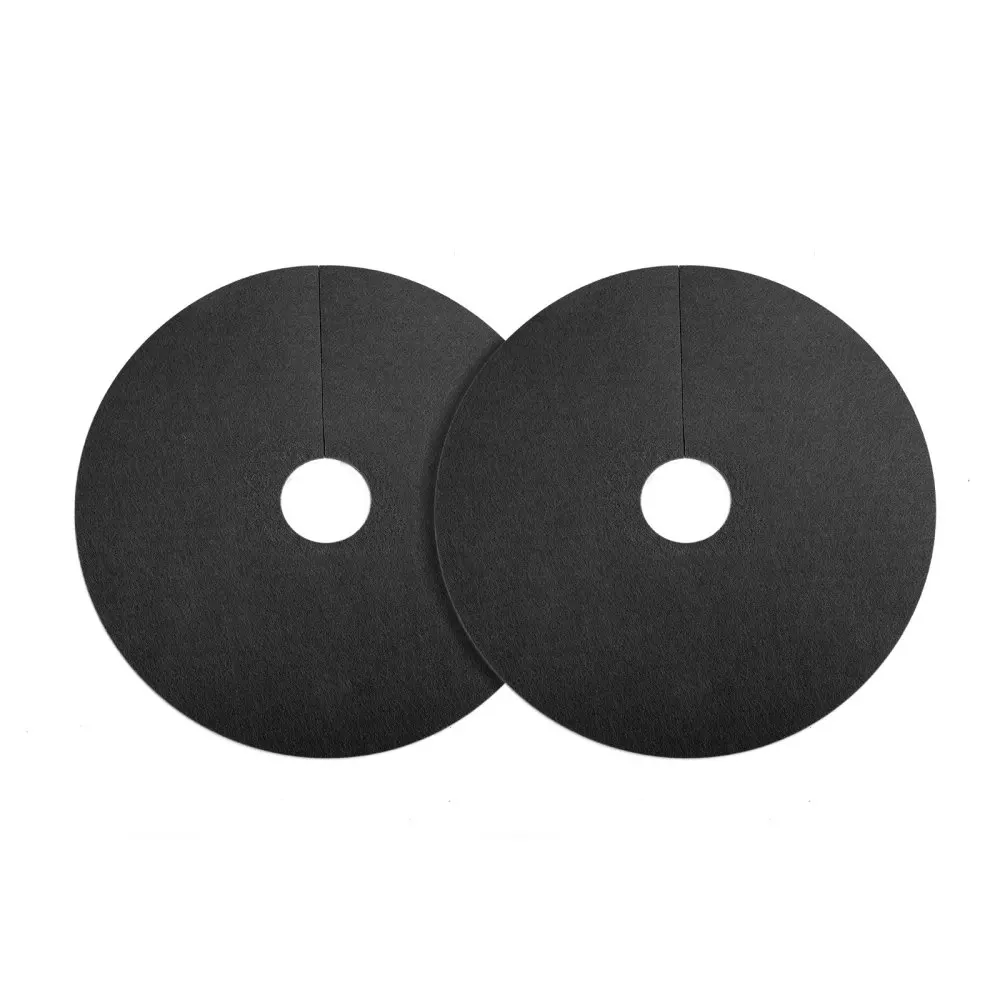 

Tree Protection Weed Barrier Mat Landscape Fabric Weeding Cloth 2pcs Eco-Friendly Durable New Black Easy To Use Gardening Tools