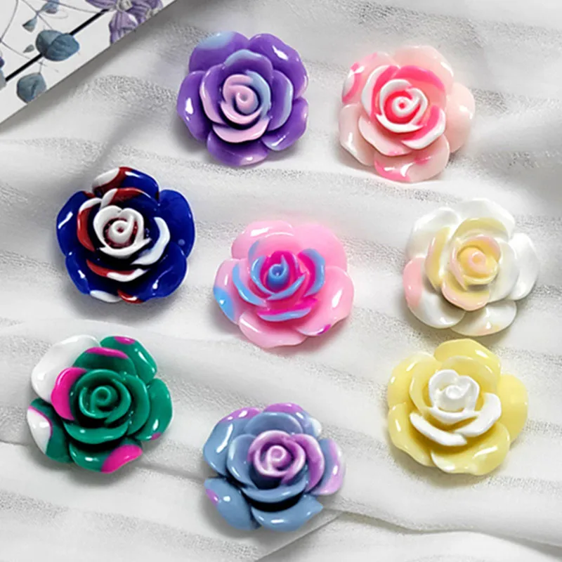 

10CS 23mm New color system halo dye resin DIY flower handmade materials decorative accessories bright oil