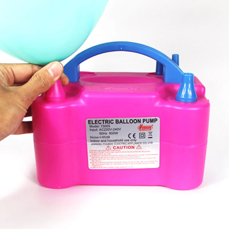 

Double Hole Balloon Air Pump Electric High Power Air Blower Balloon Inflator Pump Fast Inflatable Tool Air Compressor Inflatable