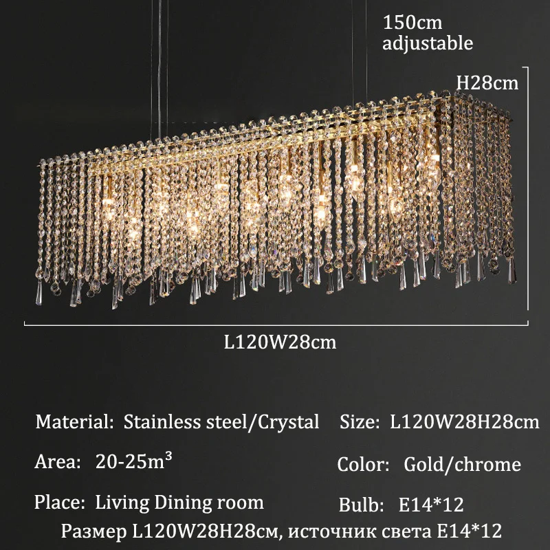 

KUALOOL Канделябр из нержавеющей стали и хрусталя, золотистый/хромированный, светодиодный