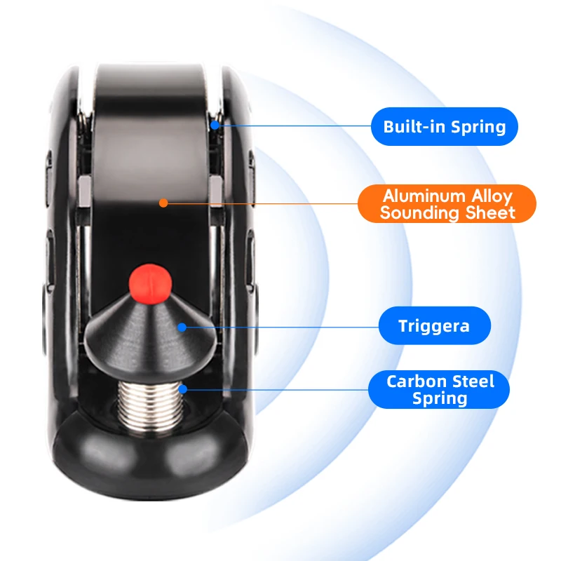 Велосипедный звонок ROCKBROS портативный звуковой сигнал на руль из алюминиевого