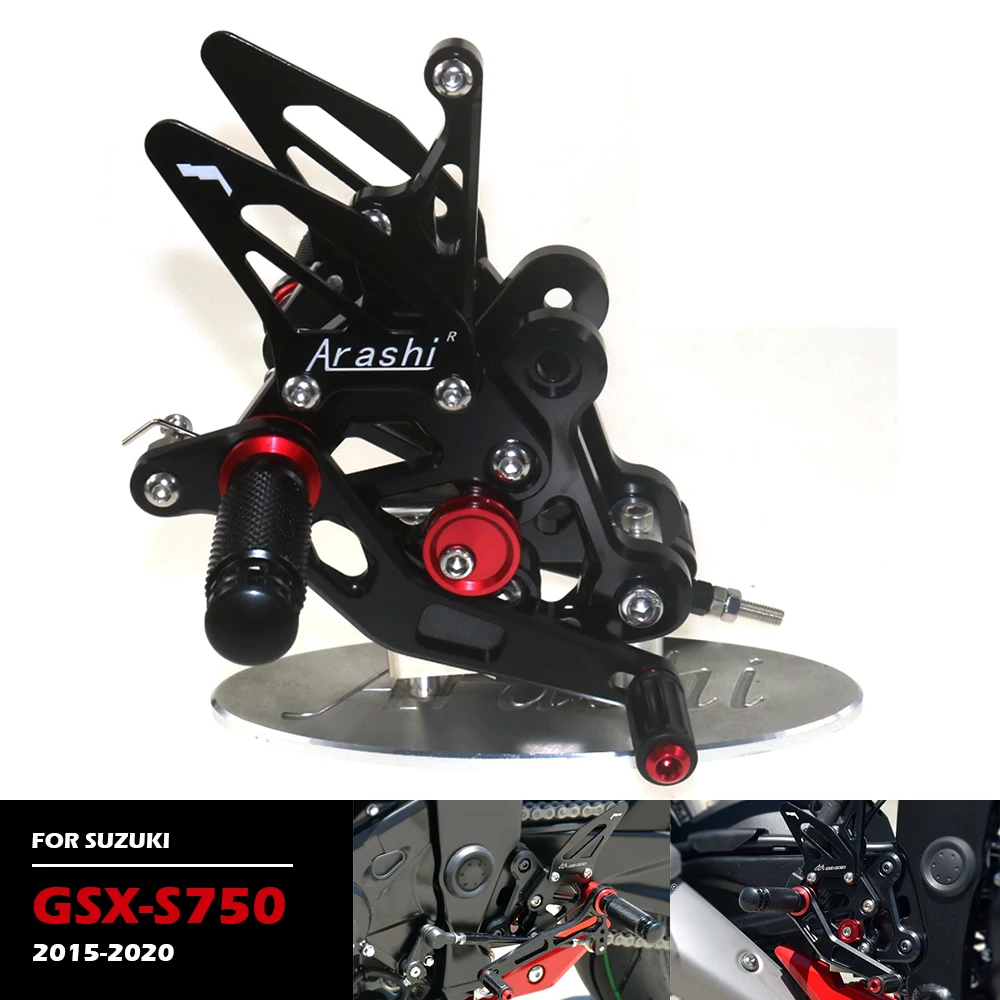 

Для SUZUKI GSX-R 1300 2011 2012 2013 2014 2015 2016 2017, аксессуары для мотоциклов, алюминиевые регулируемые задние подножки