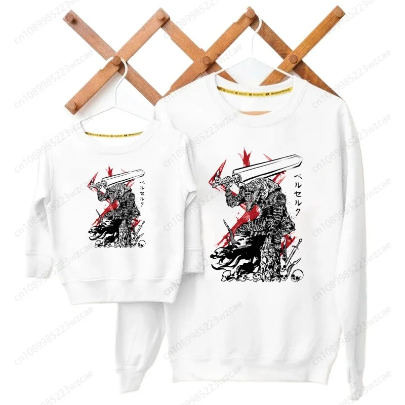 Винтажная Толстовка С Принтом Berserk В Стиле Манги Для Мальчиков Забавным Рисунком