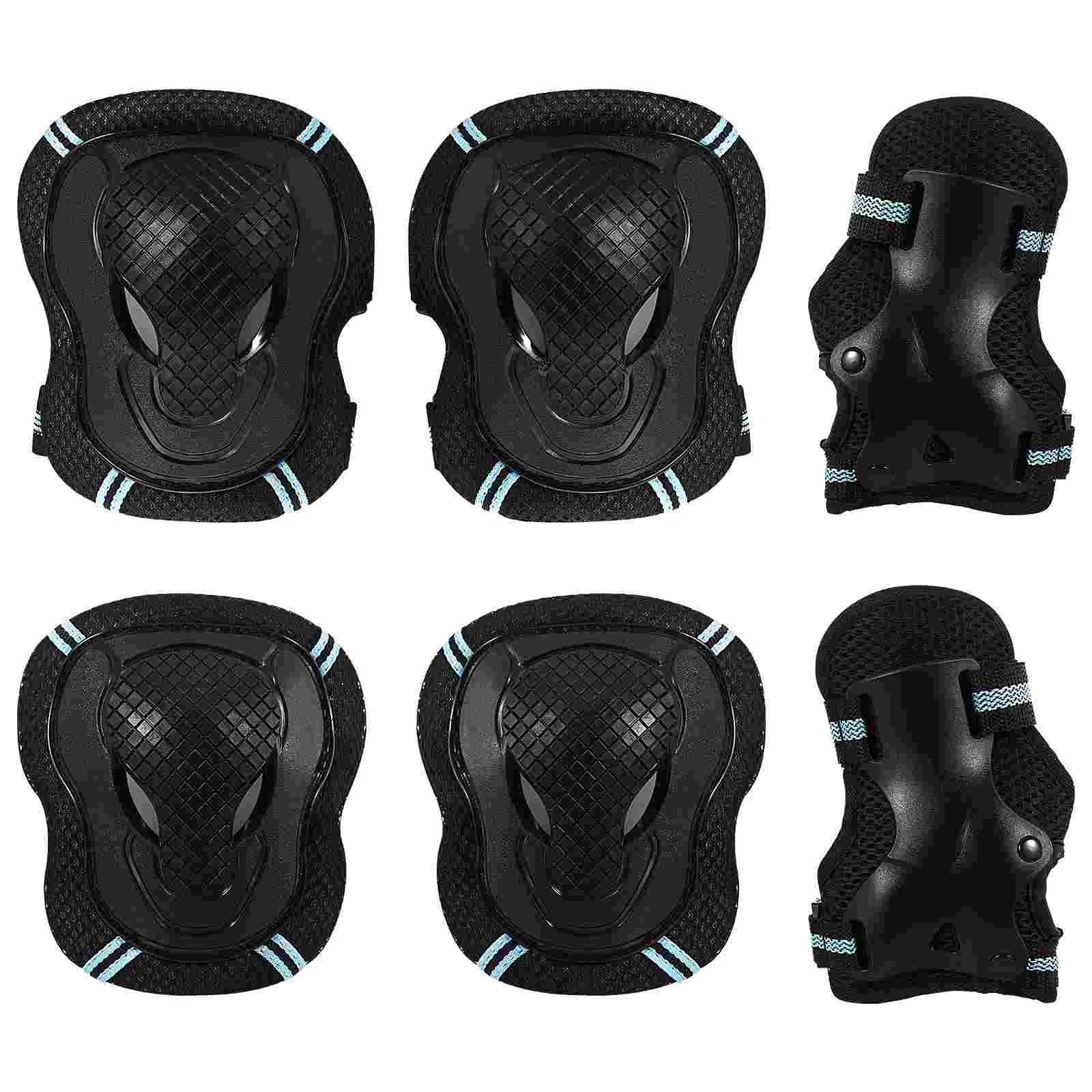 

1 Set Gear Practical Adjustable Knee Protectors Wrist Guards for Cycling Skateboard Skating