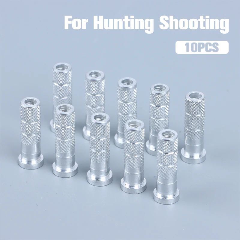 

10pc/lot Top Quality Aluminium Insert Fit Inner Diameter 6.2 mm Carbon Arrows Archery Shaft For Hunting Shooting