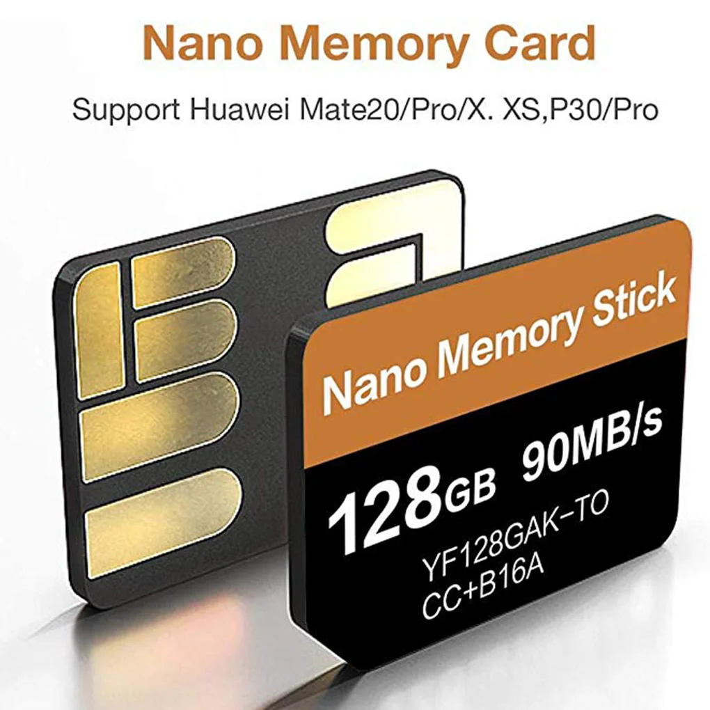 

Nano Memory Card Replacement For Huawei Mate20/P30 Series 128GB 90MB/S with USB3.0 Type-C TF/NM Card Reader