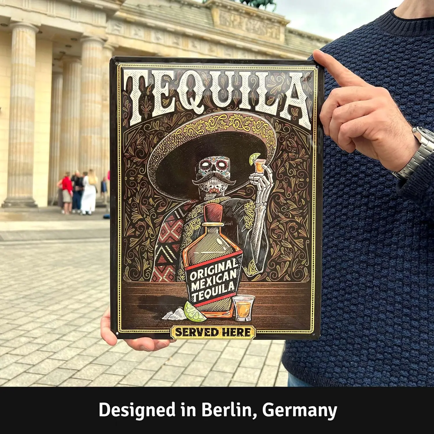 XXL Vntge Tn Sgn TEQUL Wll rt Retro Sgns для Br Metl L Cntn Letrero de Decor For Home W