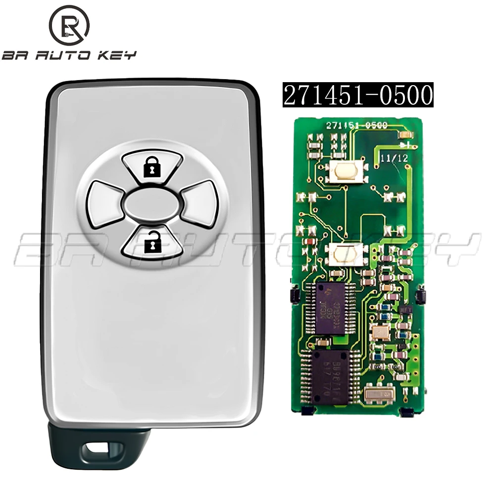 Оригинальный 271451-0500, 2 кнопки, смарт-ключ для Toyota Vitz Axio Auris Crowm Mark-X Alphard, оригинальные автомобильные ключи, печатная плата 312 МГц татьяна николаевна микушина о а иванова ключи к свободе практические рекомендации владык мудрости