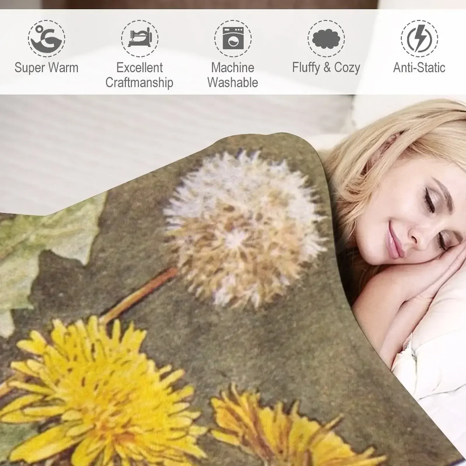 Одеяло Cicely Mary Barker The Dandelion Fairy фланелевая ткань украшения для зимних одеял